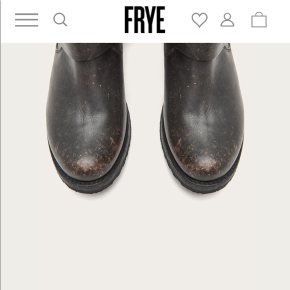 Frye Veronica Shortie in Rustic Black, sz 10 - Picture 11 of 16